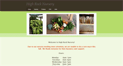 Desktop Screenshot of highrocknursery.com