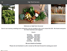 Tablet Screenshot of highrocknursery.com